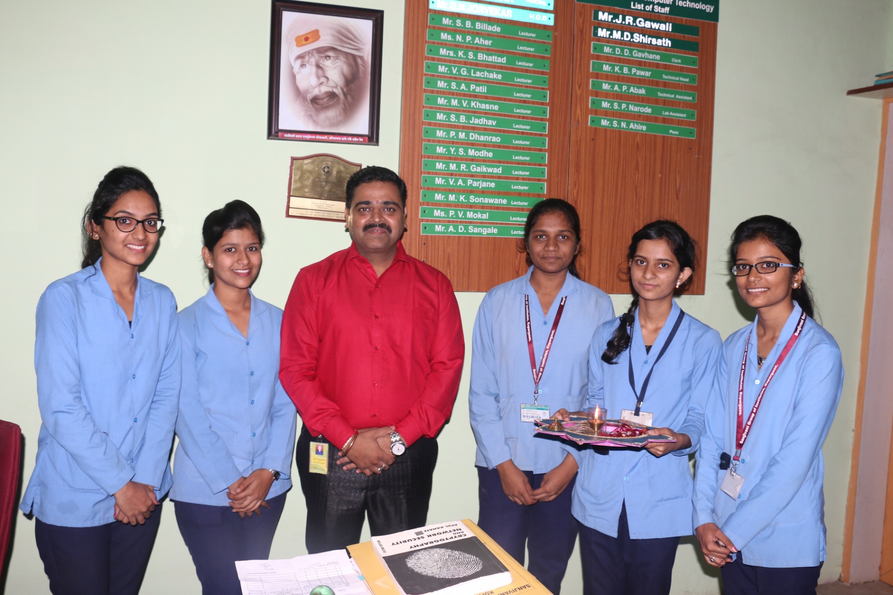 Department of Computer Technology · Rakhi with HOD & students