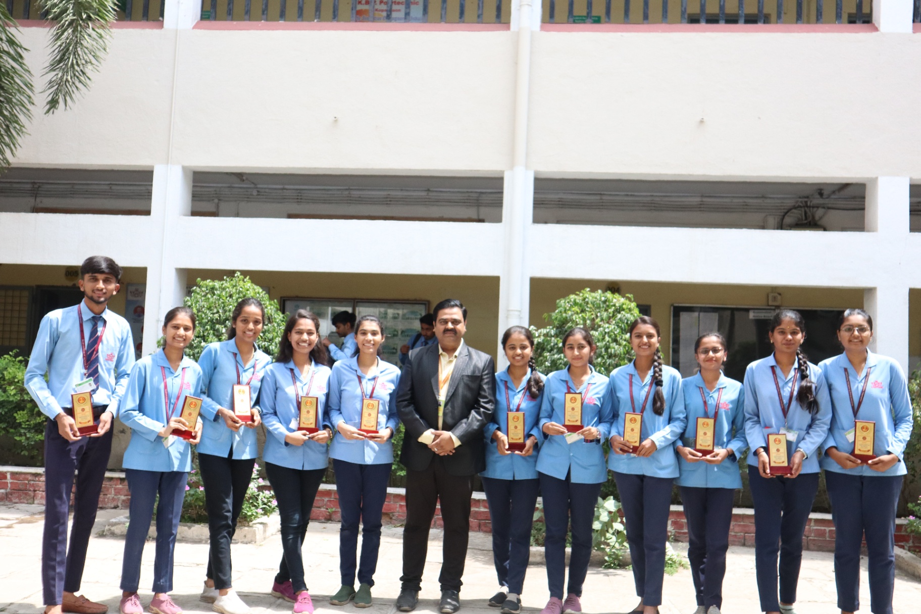 Student achievers felicitated by the department