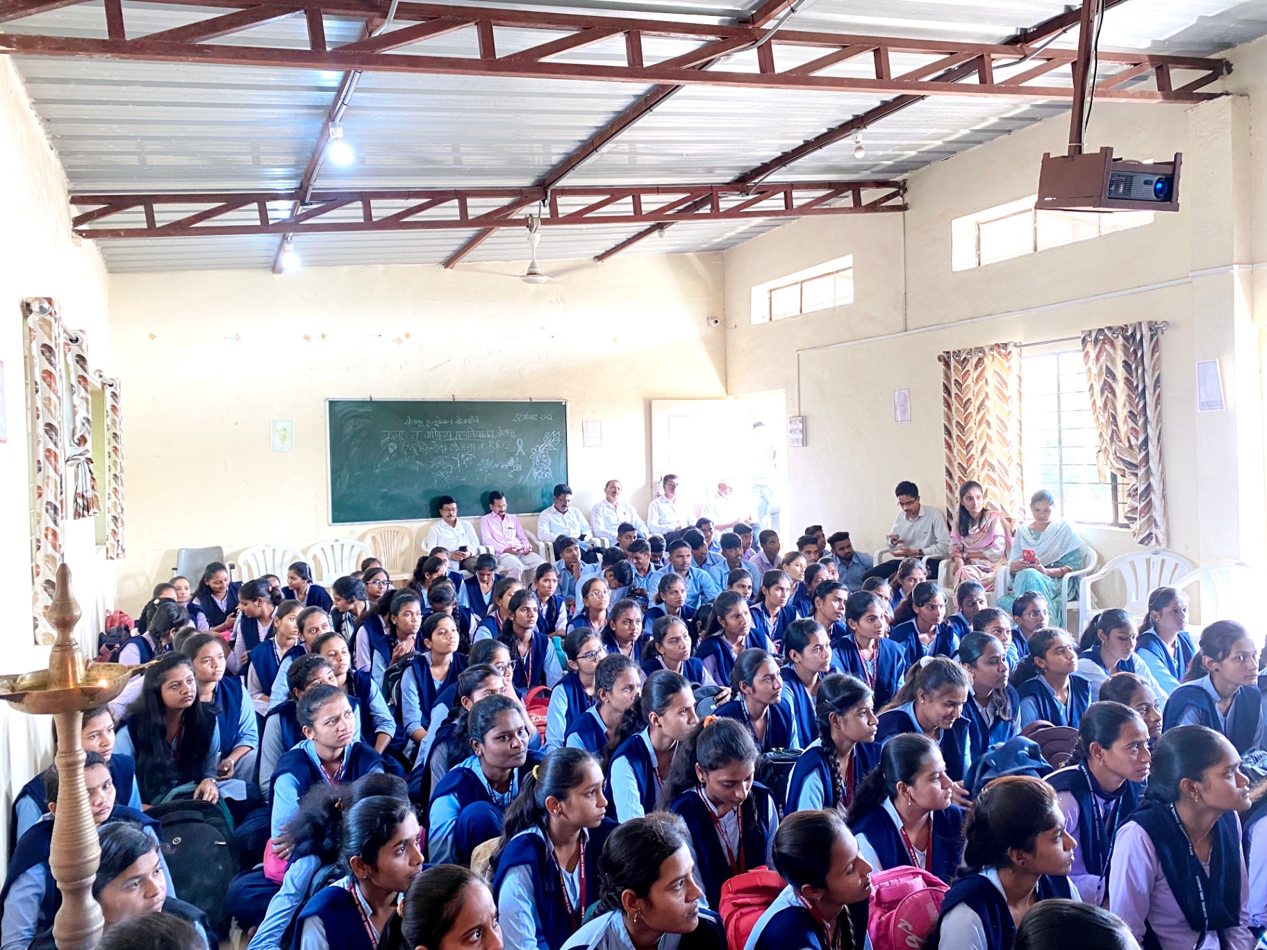 Full-house student audience at the awareness programme