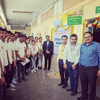 Departmental event inauguration — ribbon & rangoli ceremony